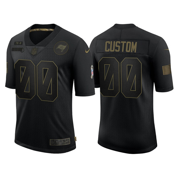 Tampa Bay Buccaneers Customized 2020 Black Salute To Service Limited Stitched NFL Jersey