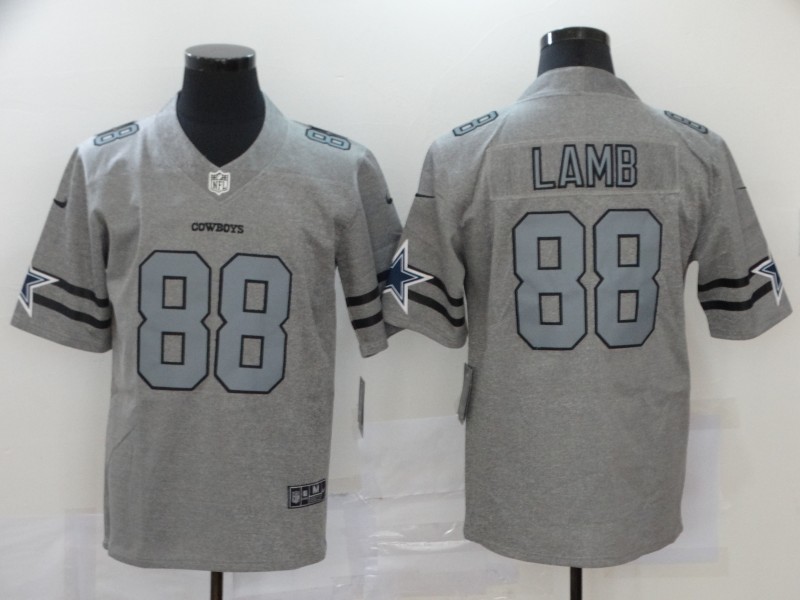 Dallas Cowboys #88 CeeDee Lamb Grey Stitched Jersey