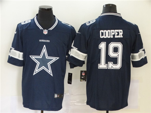 Dallas Cowboys #19 Amari Cooper Navy 2020 Team Big Logo Limited Stitched Jersey