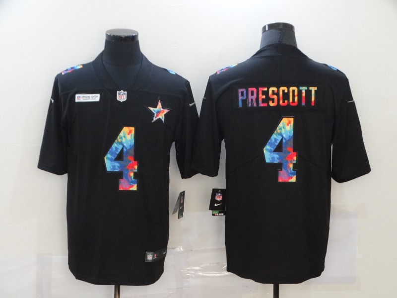 Dallas Cowboys #4 Dak Prescott 2020 Black Crucial Catch Limited Stitched Jersey
