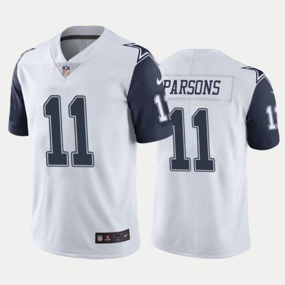 Dallas Cowboys #11 Micah Parsons White 2021 Draft Vapor Limited Stitched Jersey 