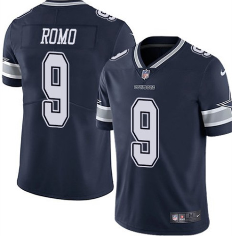 Dallas Cowboys #9 Tony Romo Navy Vapor Untouchable Limited Stitched Football Jersey