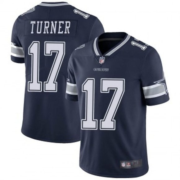 Dallas Cowboys #17 Malik Turner Navy Vapor Limited Stitched Jersey