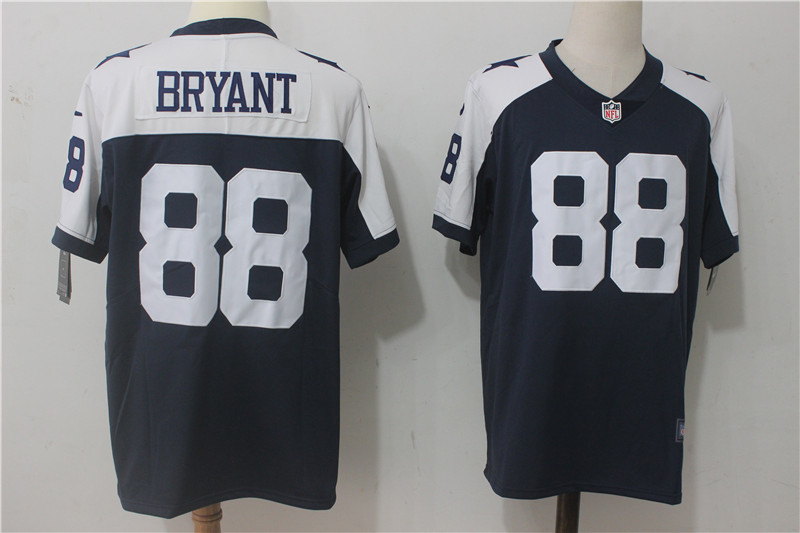 Dallas Cowboys #88 Dez Bryant Navy Blue Thanksgiving Stitched Vapor Untouchable Limited Throwback Nike Jersey