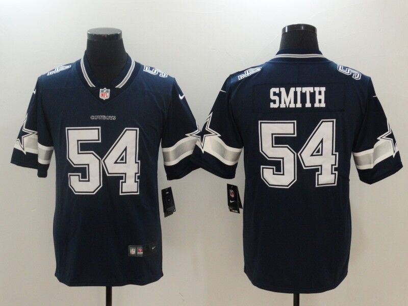 Dallas Cowboys #54 Jaylon Smith Navy Blue Vapor Untouchable Limited Stitched Nike Jersey