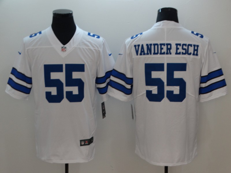 Dallas Cowboys #55 Vander Esch White 2018 Draft Vapor Untouchable Limited Stitched Jersey