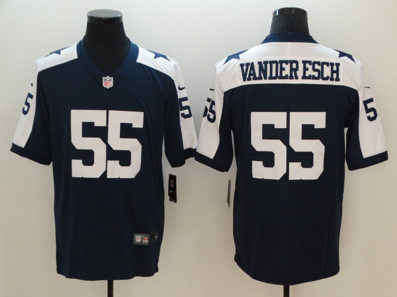 Dallas Cowboys #55 Vander Esch Navy 2018 Draft Vapor Untouchable Limited Stitched Jersey