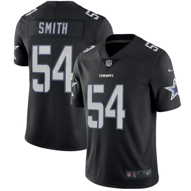 Dallas Cowboys #54 Jaylon Smith Black Impact Limited Stitched Jersey