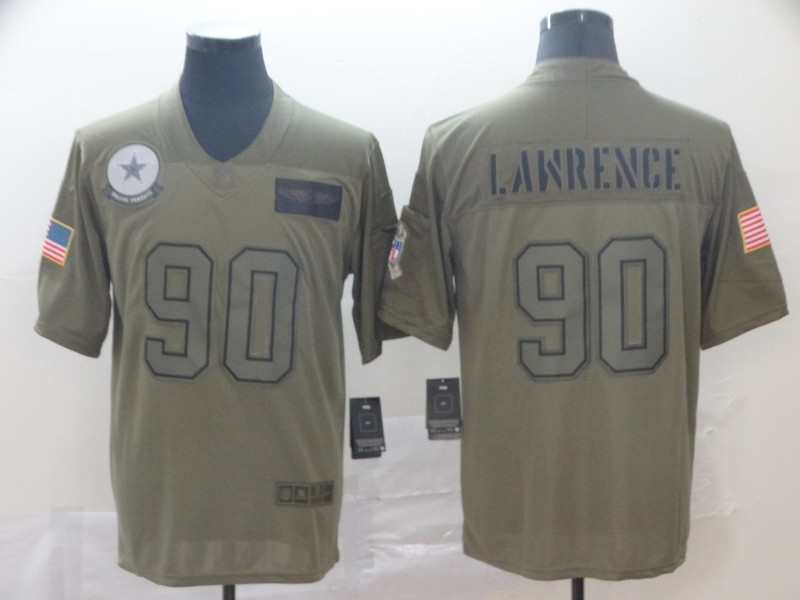 Dallas Cowboys #90 Demarcus Lawrence 2019 Camo Salute To Service Limited Stitched Jersey