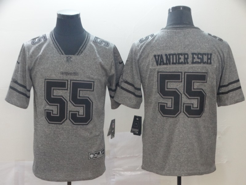 Dallas Cowboys #55 Leighton Vander Esch Grey Stitched Jersey