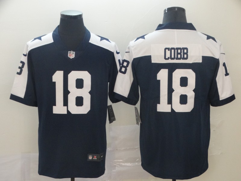 Dallas Cowboys #18 Randall Cobb Navy Vapor Untouchable Limited Stitched Jersey