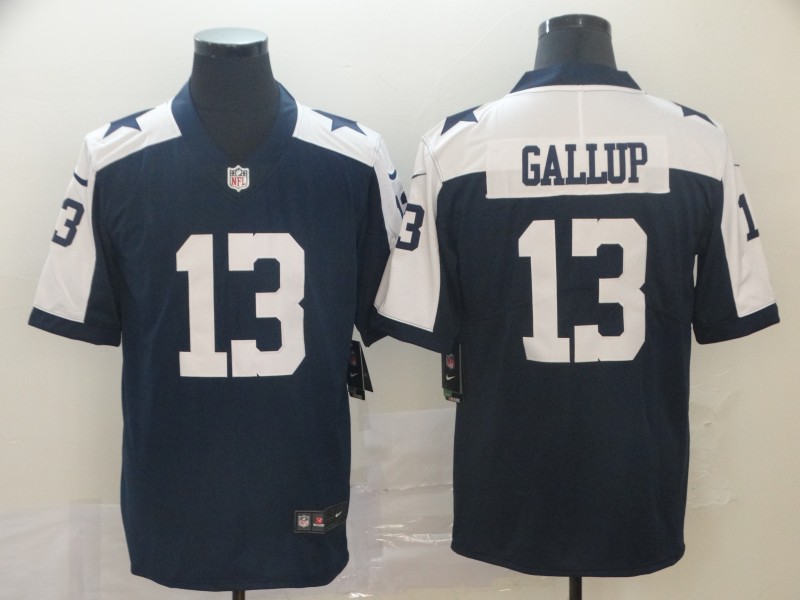 Dallas Cowboys #13 Michael Gallup 2019 Navy Vapor Untouchable Limited Stitched Jersey