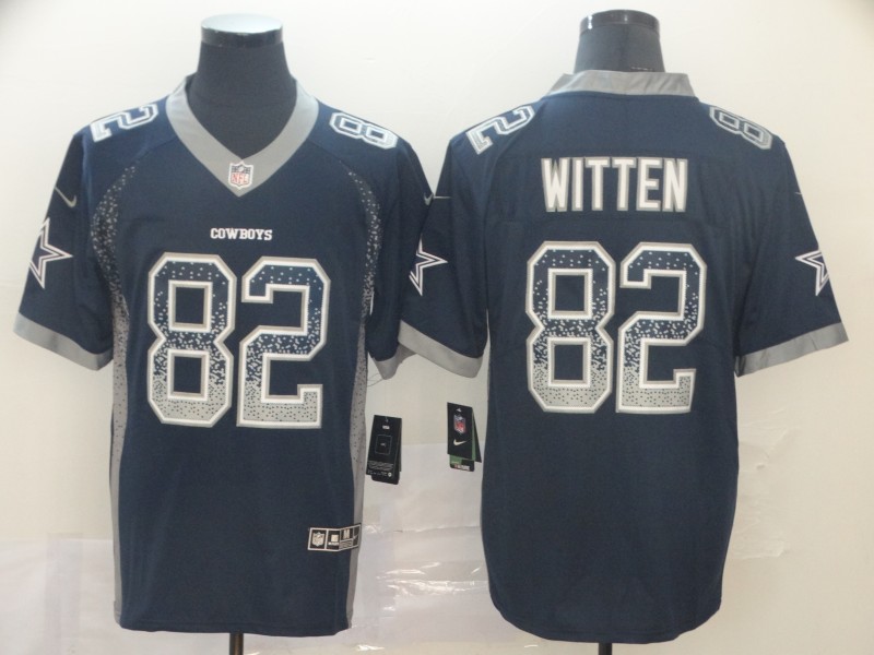 Dallas Cowboys #82 Jason Witten Navy Blue Drift Fashion Color Rush Stitched Jersey