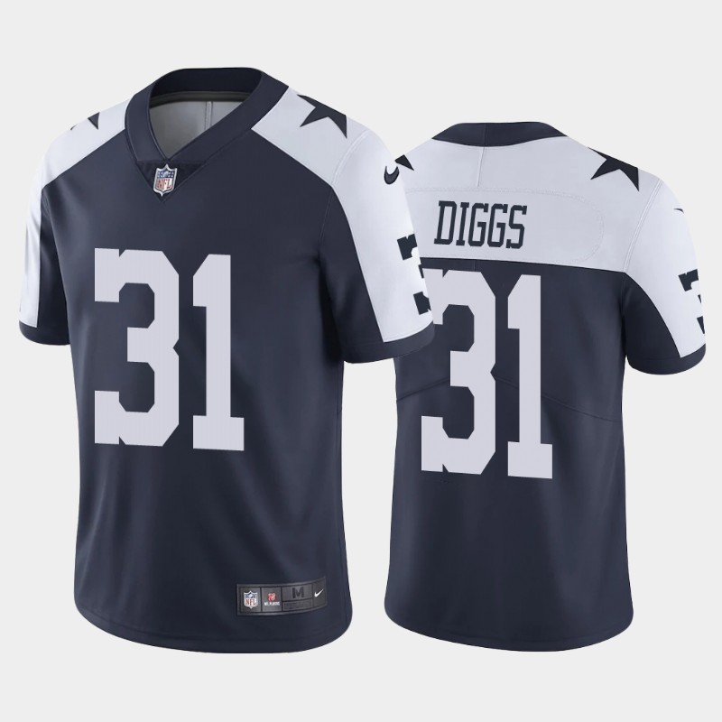 Dallas Cowboys #31Trevon Diggs Navy Thanksgiving Vapor Untouchable Limited Stitched Jersey