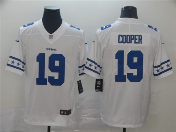 Dallas Cowboys #19 Amari Cooper White 2019 Team Logo Cool Edition Stitched Jersey