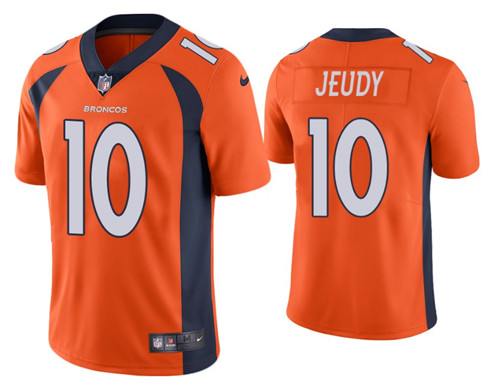 Denver Broncos #10 Jerry Jeudy Orange 2020 Vapor Untouchable Stitched Jersey