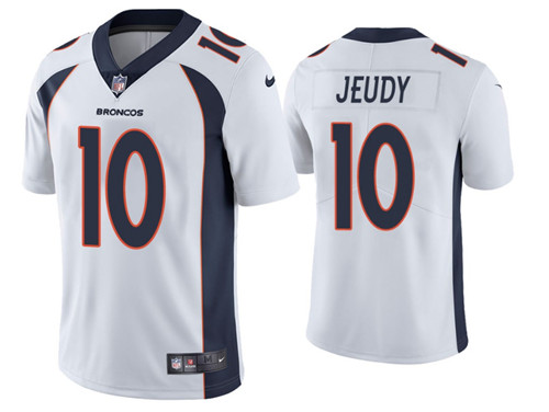 Denver Broncos #10 Jerry Jeudy White 2020 Vapor Untouchable Stitched Jersey