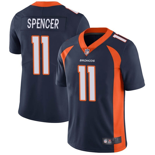 Denver Broncos #11 Diontae Spencer Navy Vapor Untouchable Limited Stitched Jersey