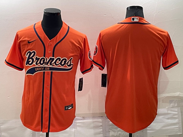 Denver Broncos Blank Orange Stitched Jersey