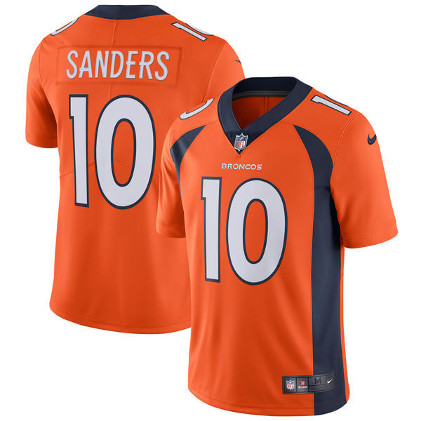 Denver Broncos #10 Emmanuel Sanders Nike Orange Vapor Untouchable Limited Stitched Jersey