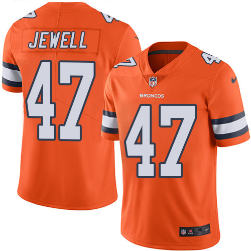 Denver Broncos #47 Josey Jewell Orange Vapor Untouchable Limited Stitched Jersey