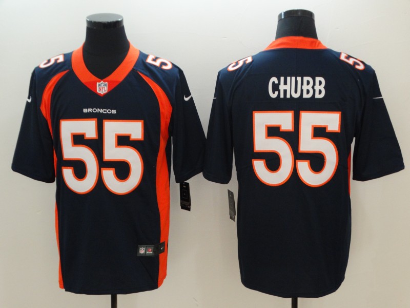 Denver Broncos #55 Bradley Chubb Navy Blue 2018 Draft Vapor Untouchable Limited Stitched Jersey