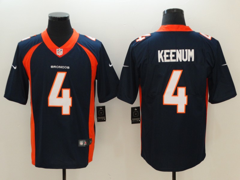 Denver Broncos #4 Case Keenum Blue Vapor Untouchable Limited Stitched Jersey