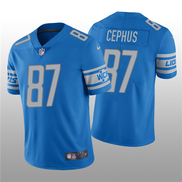 Detroit Lions #87 Quintez Cephus Blue Vapor Untouchable Limited Stitched Jersey