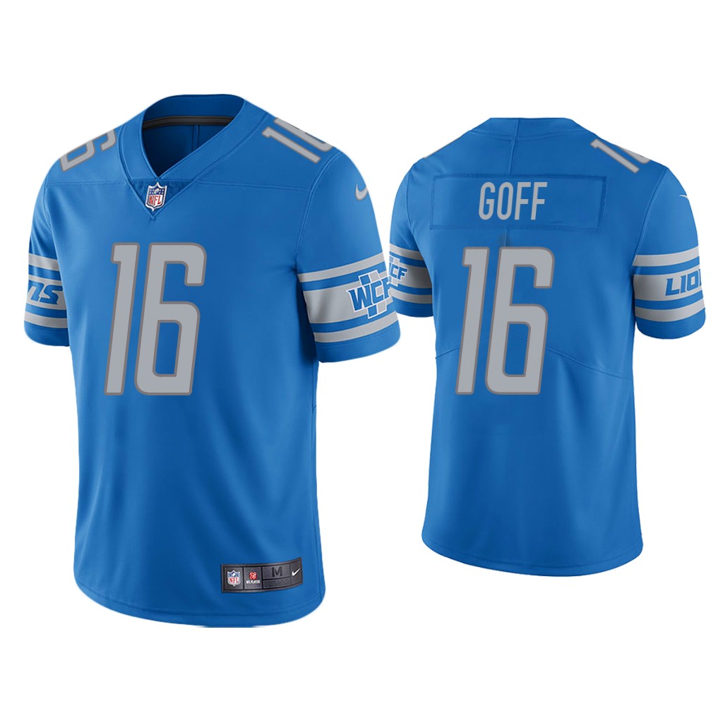 Detroit Lions #16 Jared Goff Blue Vapor Untouchable Limited Stitched Jersey