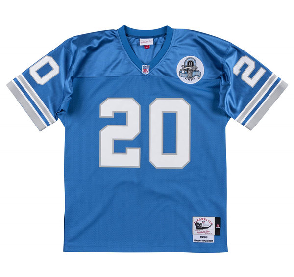 Detroit Lions #20 Barry Sanders Blue Stitched Jersey