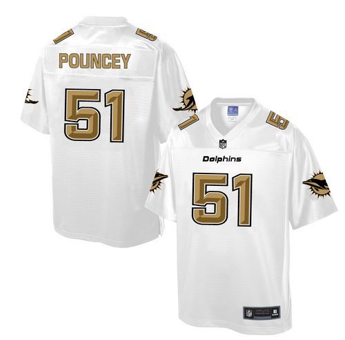 Dolphins #51 Mike Pouncey White Pro Line Fashion Game Nike Jersey