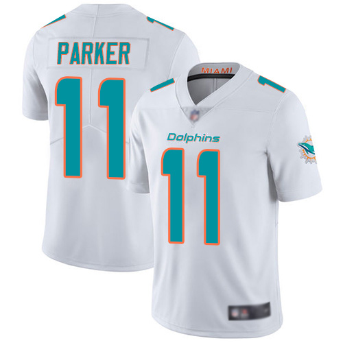 Dolphins #11 DeVante Parker White Stitched Limited Nike Jersey