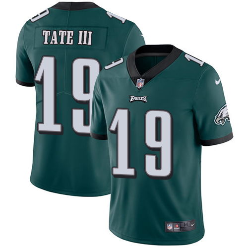 Eagles #19 Golden Tate III Midnight Green Vapor Untouchable Limited Stitched Jersey