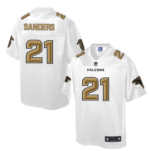 Falcons #21 Deion Sanders White Pro Line Fashion Game Nike Jersey