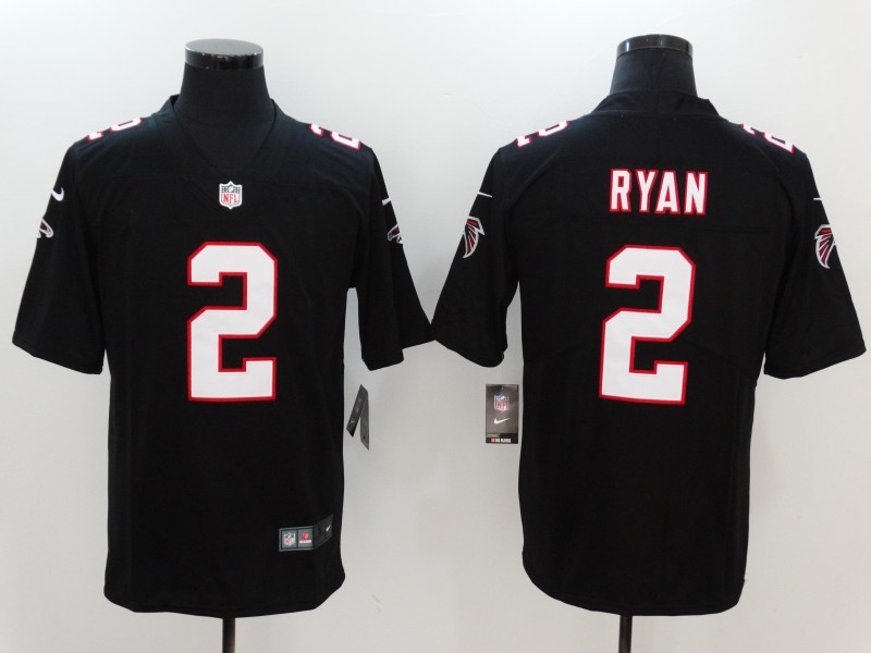 Falcons #2 Matt Ryan Black Vapor Untouchable Player Limited Jersey
