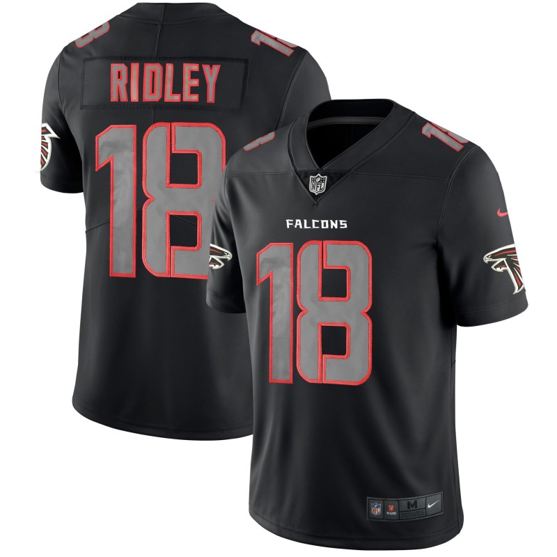 Falcons #18 Calvin Ridley 2018 Black Impact Limited Stitched Jersey