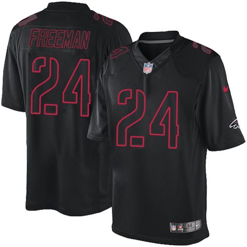 Falcons #24 Devonta Freeman Black Stitched Impact Limited Nike Jersey