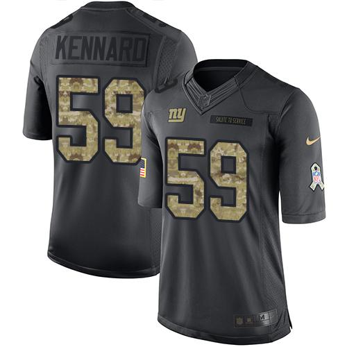 Giants #59 Devon Kennard Black Stitched Limited 2016 Salute To Service Nike Jersey