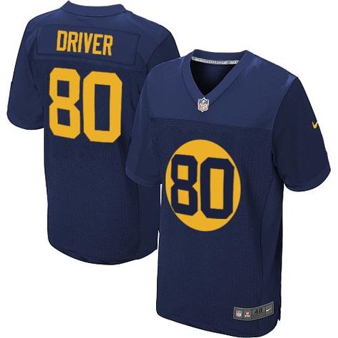 Green Bay Packers Donald Driver Navy Stitched Jersey