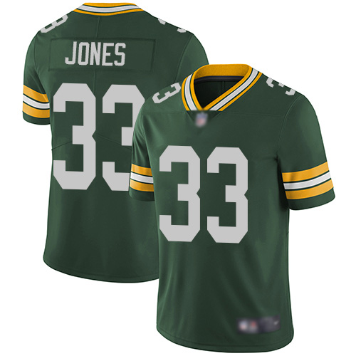 Green Bay Packers #33 Aaron Jones Green Vapor Untouchable Limited Stitched Jersey