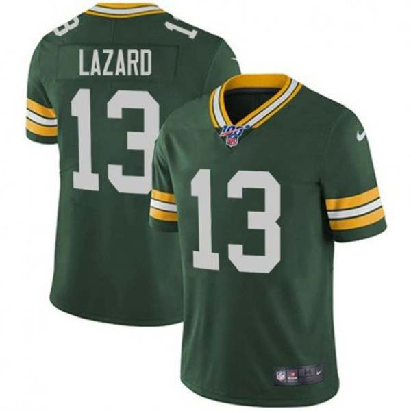 Green Bay Packers #13 Allen Lazard Green 100th Season Vapor Untouchable Limited Stitched Jersey