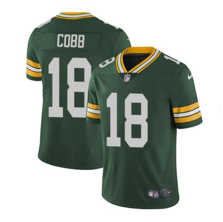 Green Bay Packers #18 Randall Cobb Green Vapor Untouchable Stitched Limited Jersey