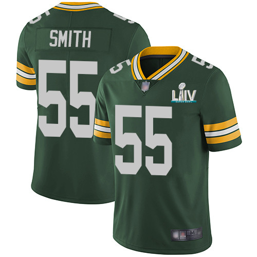 Green Bay Packers #55 Za'Darius Smith Green Super Bowl LIV Vapor Untouchable Stitched Limited Jersey