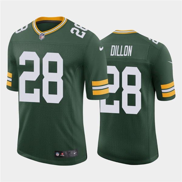 Green Bay Packers #28 A.J. Dillon 2020 Green Limited Stitched Jersey