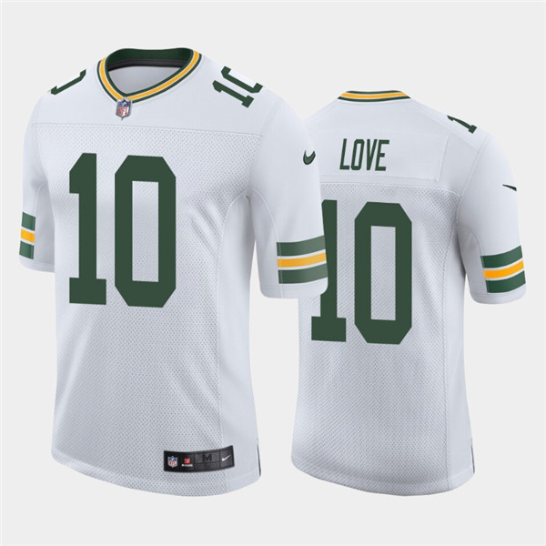 Green Bay Packers #10 Jordan Love 2020 White Limited Stitched Jersey
