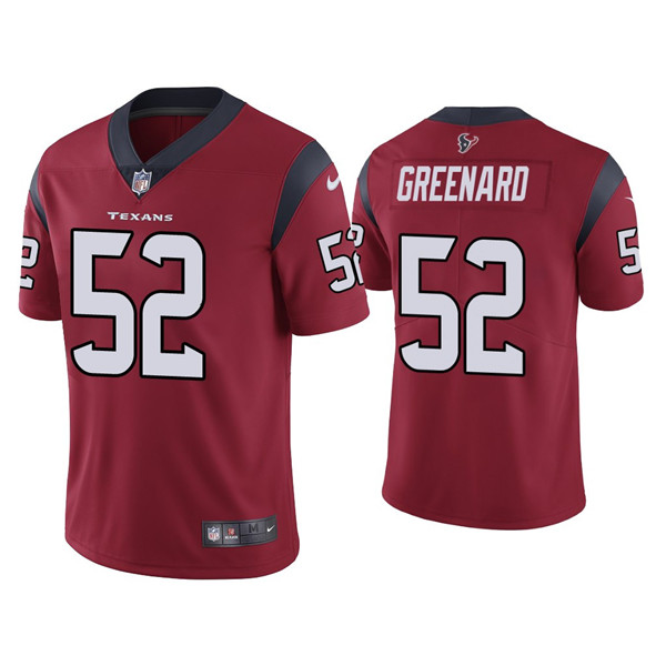 Houston Texans #52 Jonathan Greenard Red Vapor Untouchable Limited Stitched Jersey