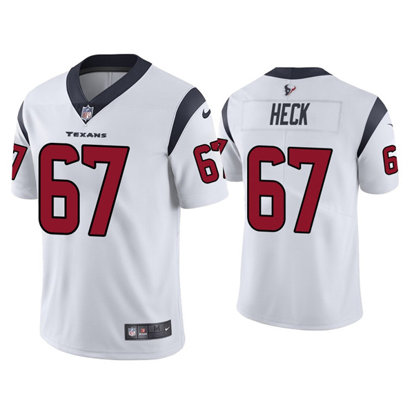 Houston Texans #67 Charlie Heck White Vapor Untouchable Limited Stitched Jersey