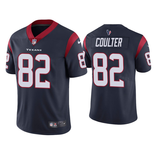 Houston Texans #82 Isaiah Coulter Navy Vapor Untouchable Limited Stitched Jersey