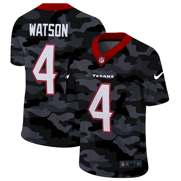 Houston Texans #4 Deshaun Watson 2020 Camo Limited Stitched Jersey