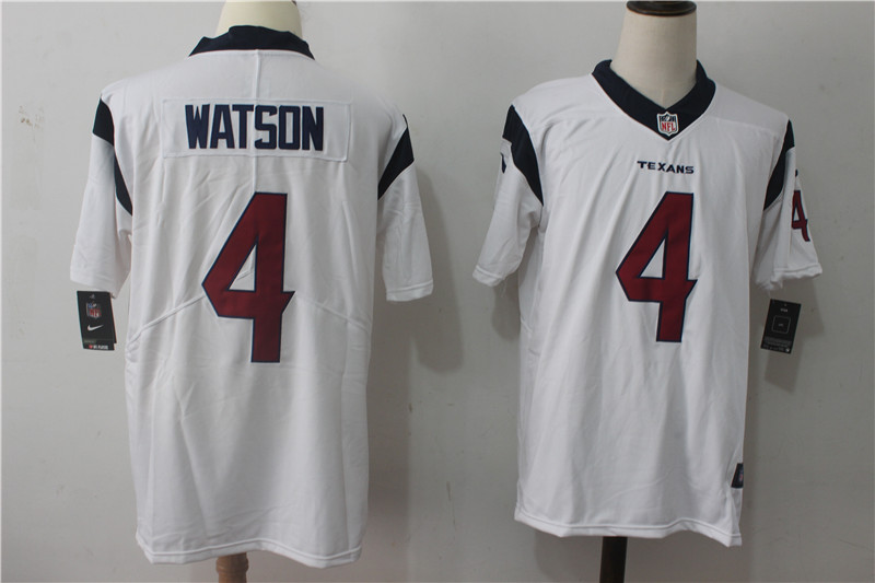 Houston Texans #4 Deshaun Watson White Stitched Vapor Untouchable Limited Nike Jersey
